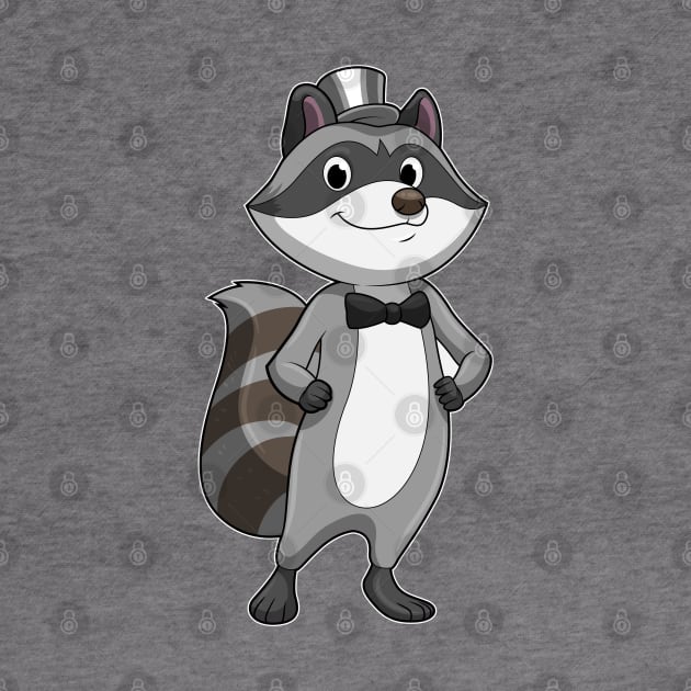 Raccoon as Groom with Tie by Markus Schnabel